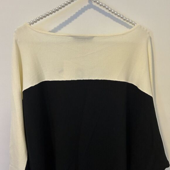 Bob Mackie Sweater Womens 3X Wearable Art Rhinestone Pullover Colorblock mature - Picture 8 of 10